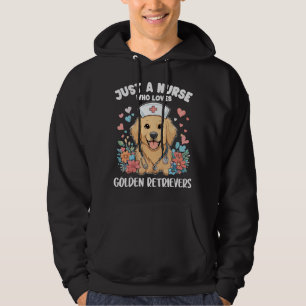 Sudadera Solo una chica que ama a los perros Golden Retriev