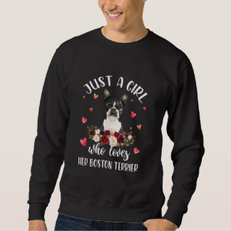 Sudadera Solo una Chica que ama a su amante de los perros d