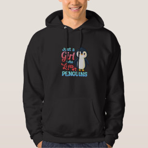 Sudadera Solo Una Chica Que Ama Aletas De Pingüinos Camiset