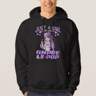 Sudadera Sólo Una Chica Que Ama Anime & Música K-Pop Anime