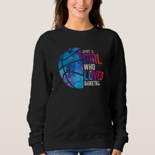 Sudadera Solo Una Chica Que Ama Baloncesto Jugador Balonces