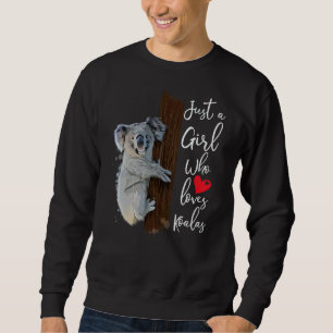Sudadera Solo una Chica que ama el acuarela de Koalas Koala