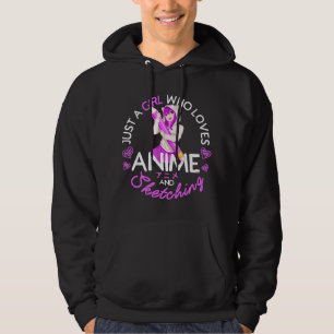 Sudadera Solo una chica que ama el anime y dibujar anime yo