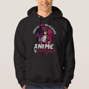 Sudadera Sólo una chica que ama el anime y el anime de vole