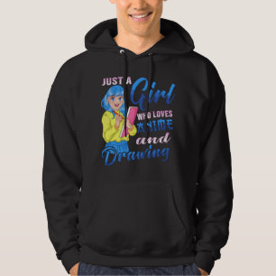 Sudadera Solo una chica que ama el anime y el dibujo