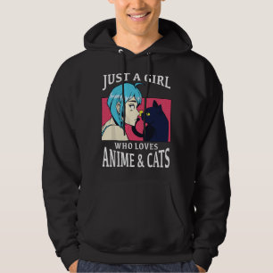 Sudadera Sólo una chica que ama el anime y los gatos. Merch