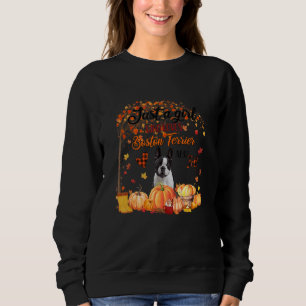 Sudadera Solo una chica que ama el otoño y el perro terrier