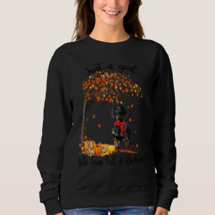 Sudadera Solo Una Chica Que Ama El Otoño Y La Calabaza Dach