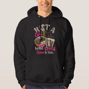 Sudadera Solo una chica que ama el ramen y el boba