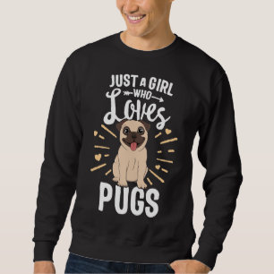 Sudadera Sólo una Chica que ama el regalo de los cerdos par