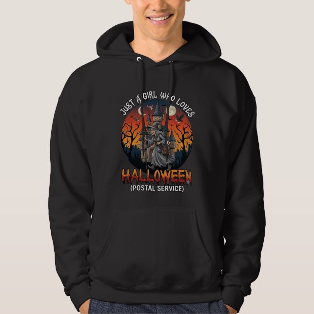 Sudadera Sólo Una Chica Que Ama El Servicio Postal De Hallo (Anverso)