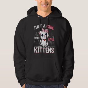 Sudadera Solo Una Chica Que Ama Gatitos Gato Adorable
