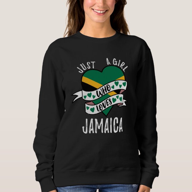 Sudadera Solo una chica que ama Jamaica (Anverso)