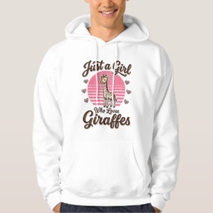 Sudadera Solo una chica que ama las jirafas Diseño de camis