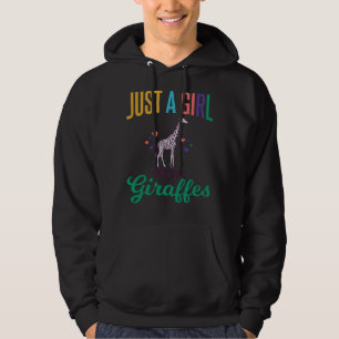 Sudadera Solo una chica que ama las jirafas Diseño vectoria