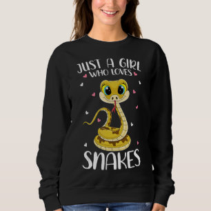 Sudadera Sólo una Chica que ama las serpientes para las muj