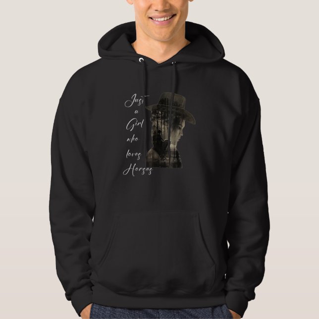 Sudadera Sólo una chica que ama los caballos (Anverso)
