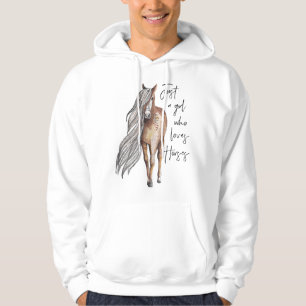 Sudadera Solo una chica que ama los caballos - Amante de lo