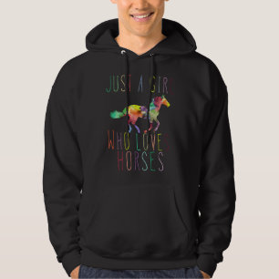 Sudadera Sólo una chica que ama los caballos Montar a cabal