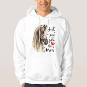 Sudadera Sólo una chica que ama los caballos Mujer de equit