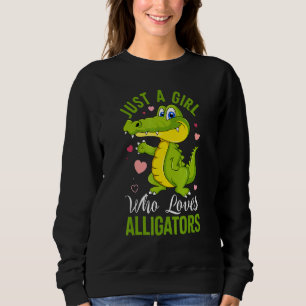 Sudadera Solo Una Chica Que Ama Los Caimanes Caimán Cocodri