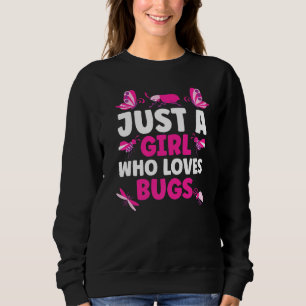 Sudadera Solo Una Chica Que Ama Los Insectos Entomólogo Ins