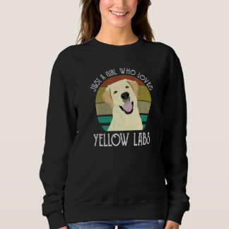 Sudadera Solo una chica que ama los Labs amarillos Cute Lab