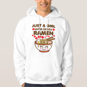 Sudadera Sólo una chica que ama Ramen Cute Kawaii Asiático