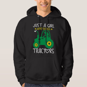Sudadera Solo una chica que ama tractores Estilo de vida ag