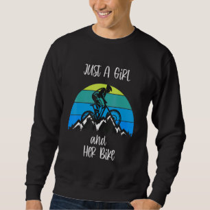 Sudadera Sólo Una Chica Y Su Bicicleta Sucia