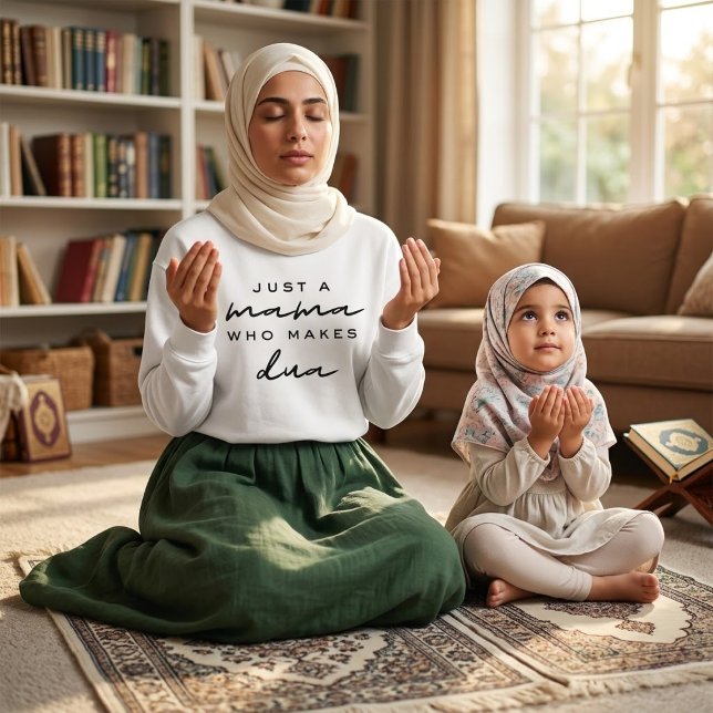 Sudadera solo una mamá que hace dua regalo de mamá musulman (Subido por el creador)