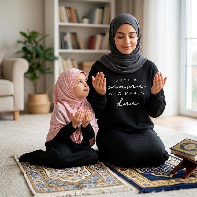 Sudadera solo una mamá que hace dua regalo de mamá musulman (Subido por el creador)