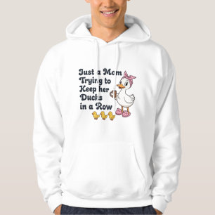 Sudadera Solo una mamá tratando de mantener a sus patos en