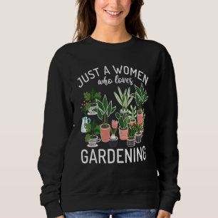 Sudadera Sólo una mujer que ama a la reina de la jardinería
