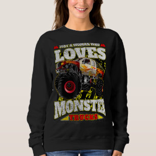 Sudadera Sólo Una Mujer Que Ama Los Camiones De Monstruo