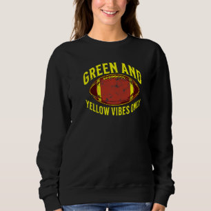 Sudadera Solo Vibes Verdes Y Amarillas Equipo De Fútbol Pre