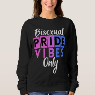 Sudadera Solo Vibraciones De Orgullo Bisexual Lgbtqia Hombr