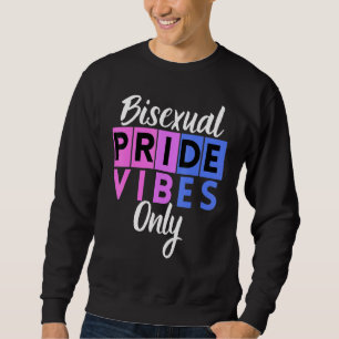 Sudadera Sólo Vibraciones de Orgullo Bisexual Lgbtqia Hombr