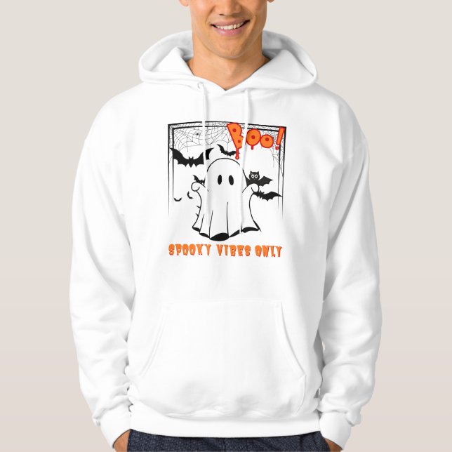Sudadera Sólo vibraciones espeluznantes - lindo diseño fant (Anverso)