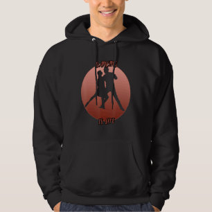 Sudadera Sombra Bailarina En Un Círculo Rojo