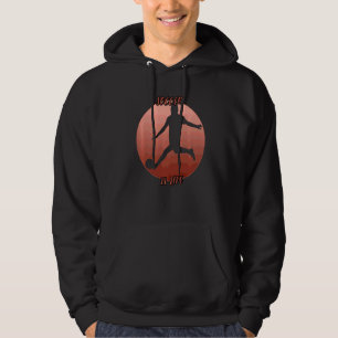 Sudadera Sombra De Fútbol En Un Círculo Rojo