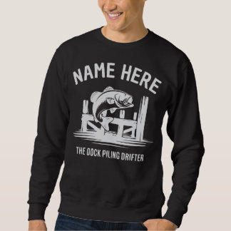 Sudadera Sombra de Muelle de Nombre Personalizado Bajo