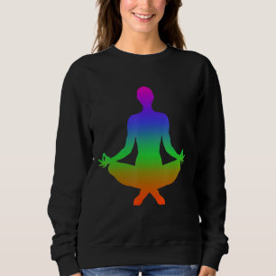 Sudadera Sombras de meditación en color arcoiris