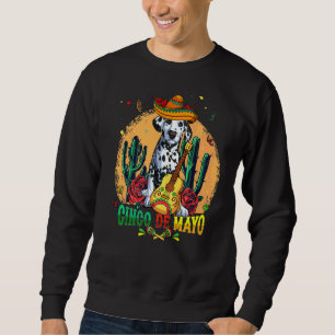 Sudadera Sombrero Dalmatiano Cinco De Mayo Perros Mexicanos
