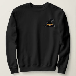 Sudadera Sombrero de Bruja con Ilustración Naranja Hallowee