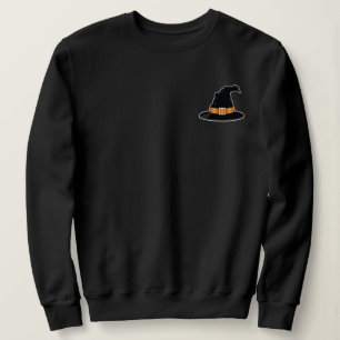 Sudadera Sombrero de Bruja con Ilustración Naranja Hallowee