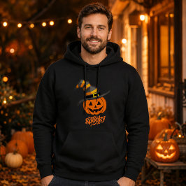 Sudadera Sombrero de Bruja de Calabaza Espeluznante para Ho