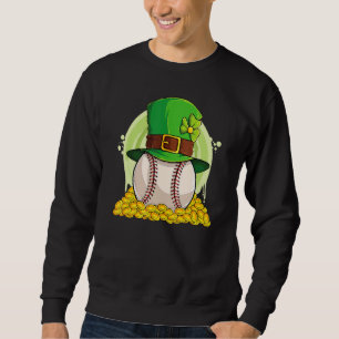 Sudadera Sombrero de duende de béisbol afortunado Pila Mone
