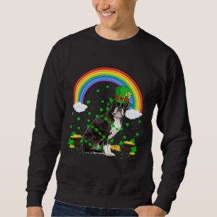Sudadera Sombrero de duende irlandés Boston Terrier St Patr