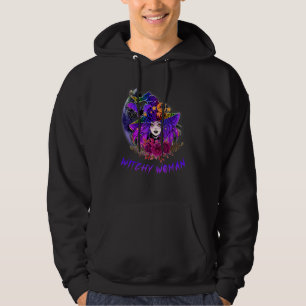 Sudadera Sombrero de mujer bruja leopardo floral brujas Hal